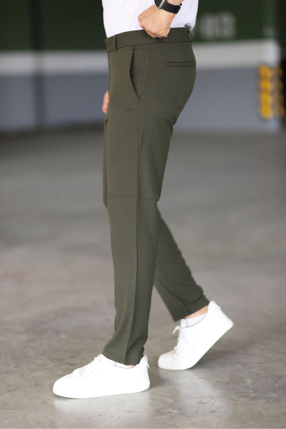 Malte | Pantalones Chinos Slim Fit Verde Oscuro