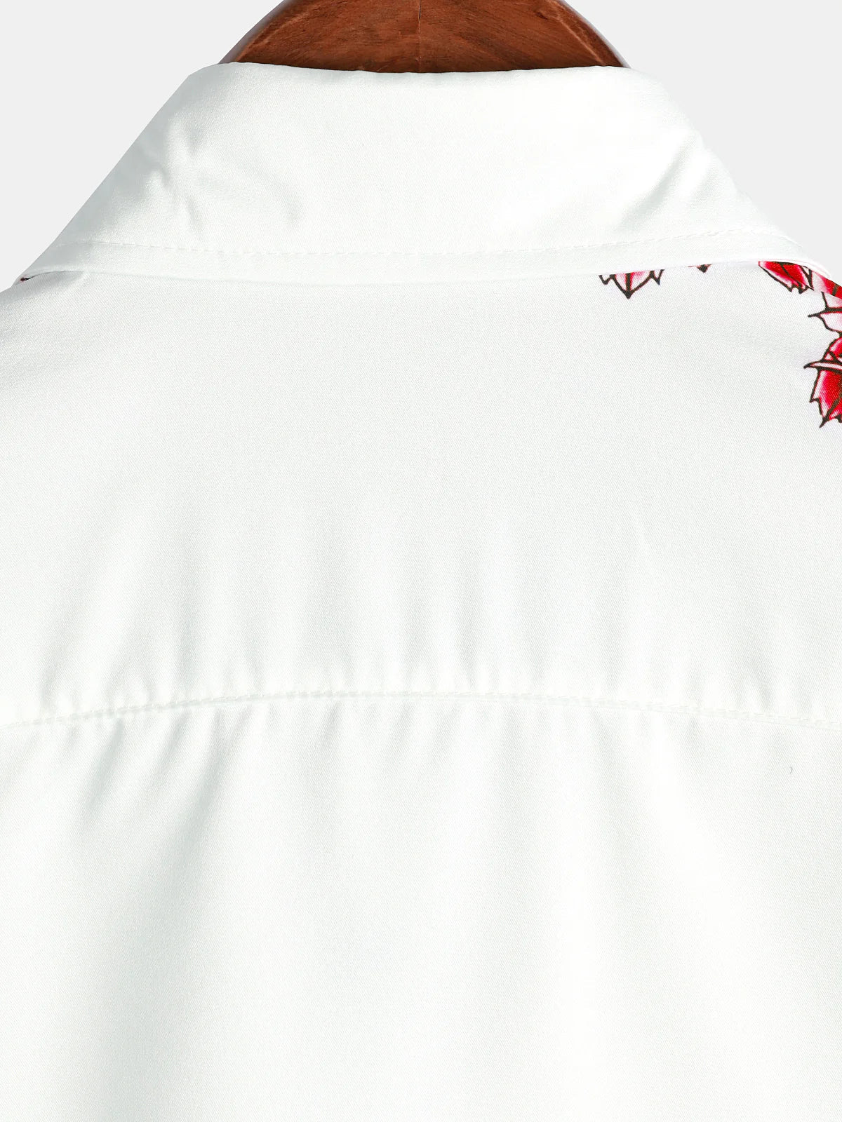 Jackson | Camisa de verano blanca con estampado floral de manga corta