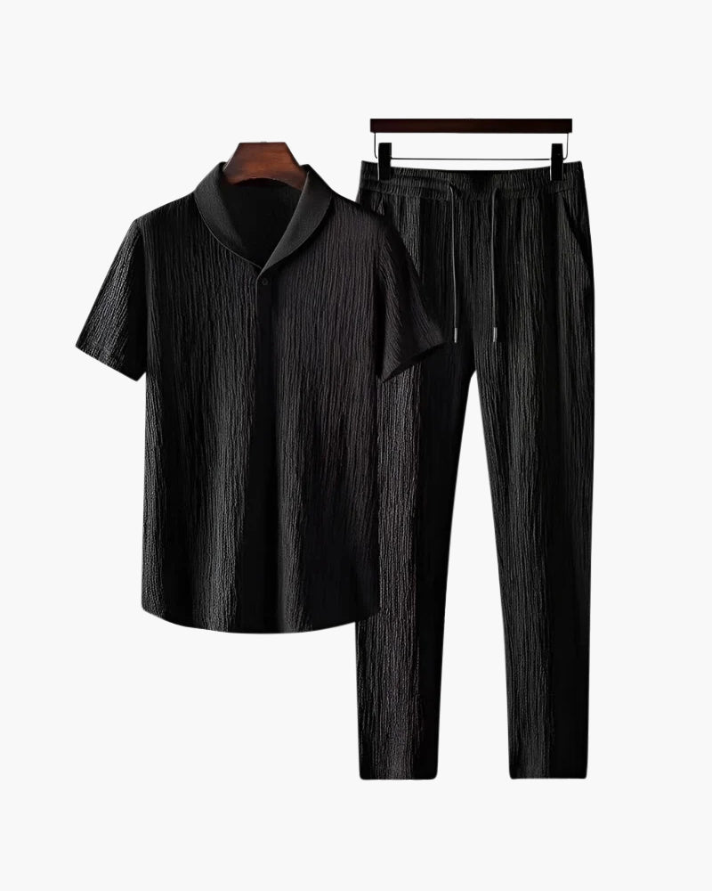 Nolan | Conjunto de dos piezas para hombre, camiseta de manga corta y pantalón, conjunto de verano