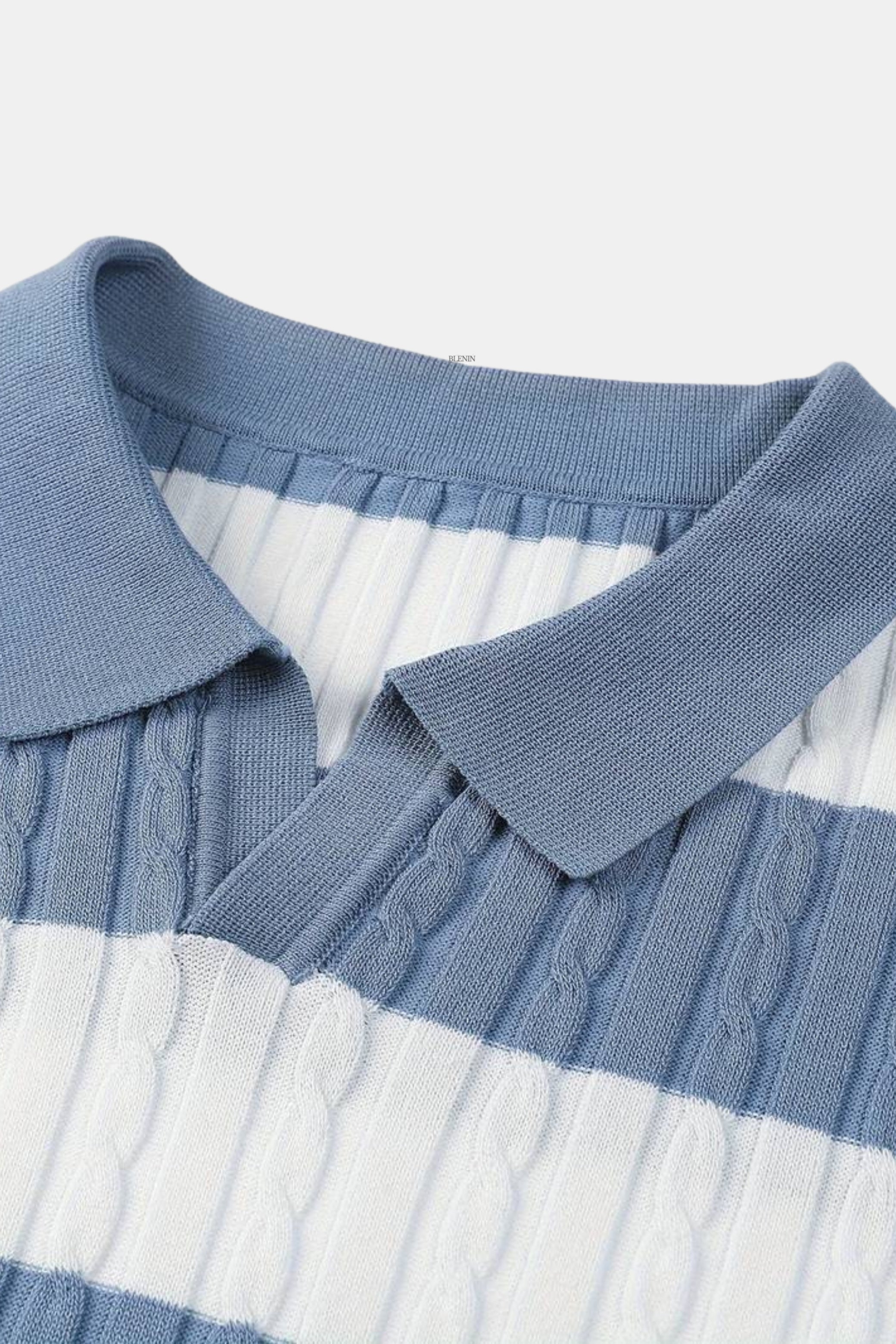 Camiseta Polo de Rayas para Hombre con Mangas Cortas – Deportiva y Elegante
