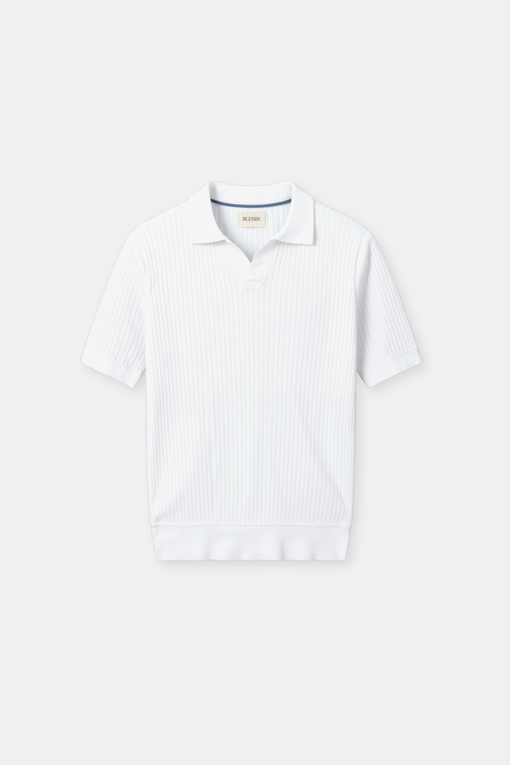 Camiseta polo de hombre de canalé con mangas cortas – Elegante y Atemporal