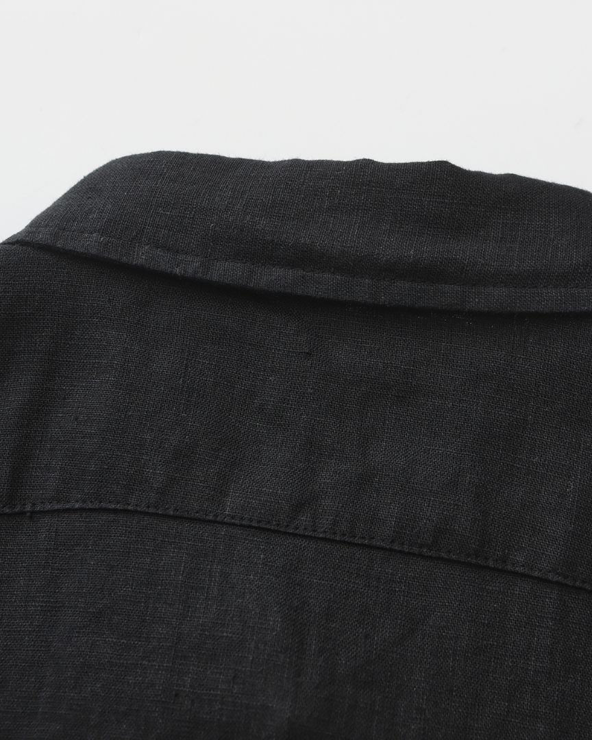 Adam | Conjunto de verano de 3 piezas con camisa de manga corta, pantalones de lino y cadena dorada