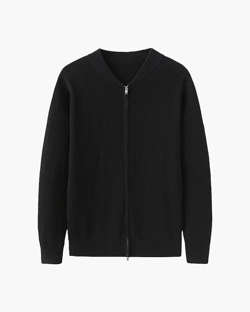 Bennett | Chaqueta de punto con cremallera y cuello alto para hombres