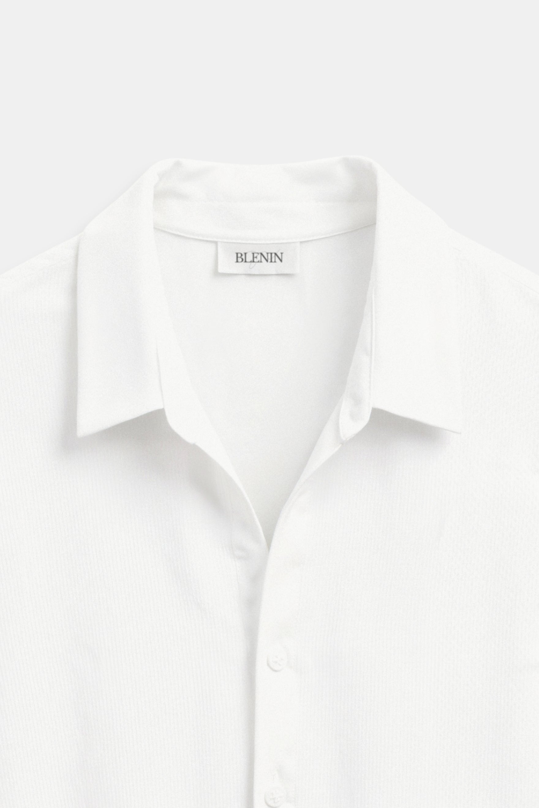 Camisa de lino clásica de manga corta