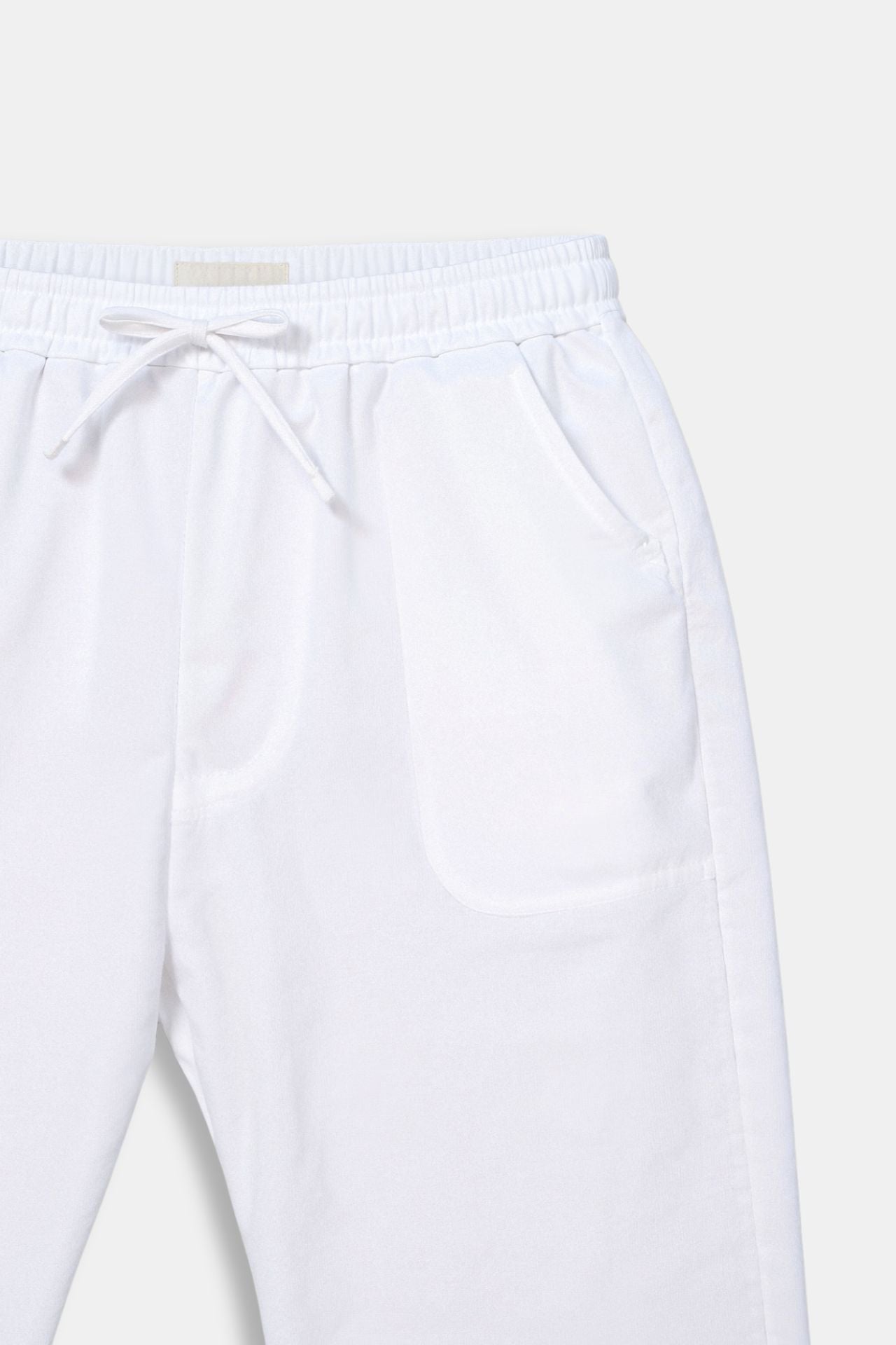 Luca | Pantalones de chándal blancos para hombre con cordón