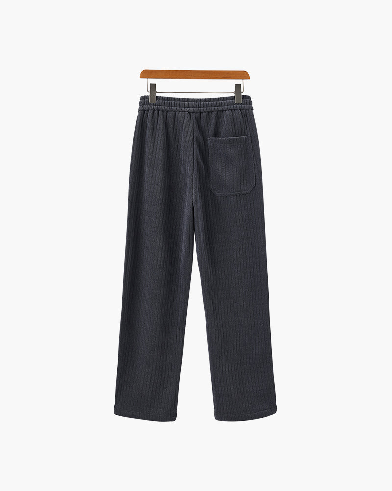Leonardo | Pantalones de hombre de pana con pierna ancha y cordón