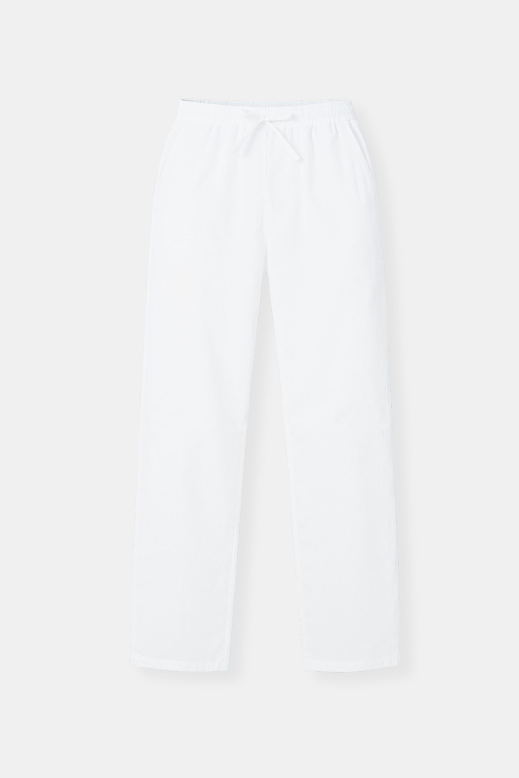 Luca | Pantalones de chándal blancos para hombre con cordón