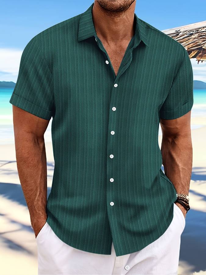 Owen | Camisa de verano de corte relajado a rayas