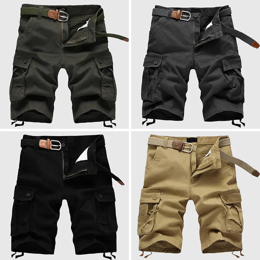 Pantalones Cortos Cargo para Hombre de Algodón