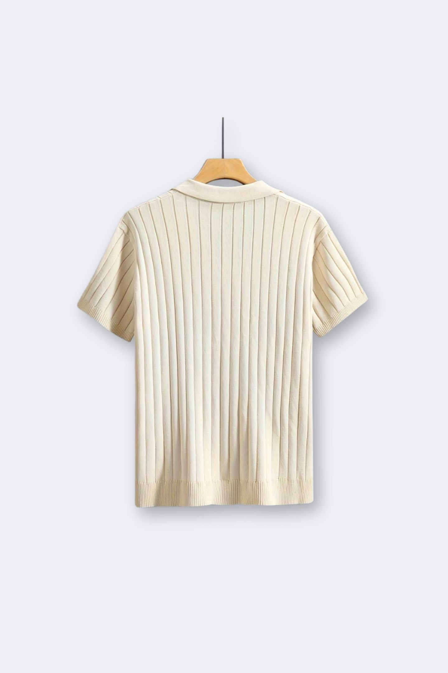 Camisa de punto elegante de manga corta