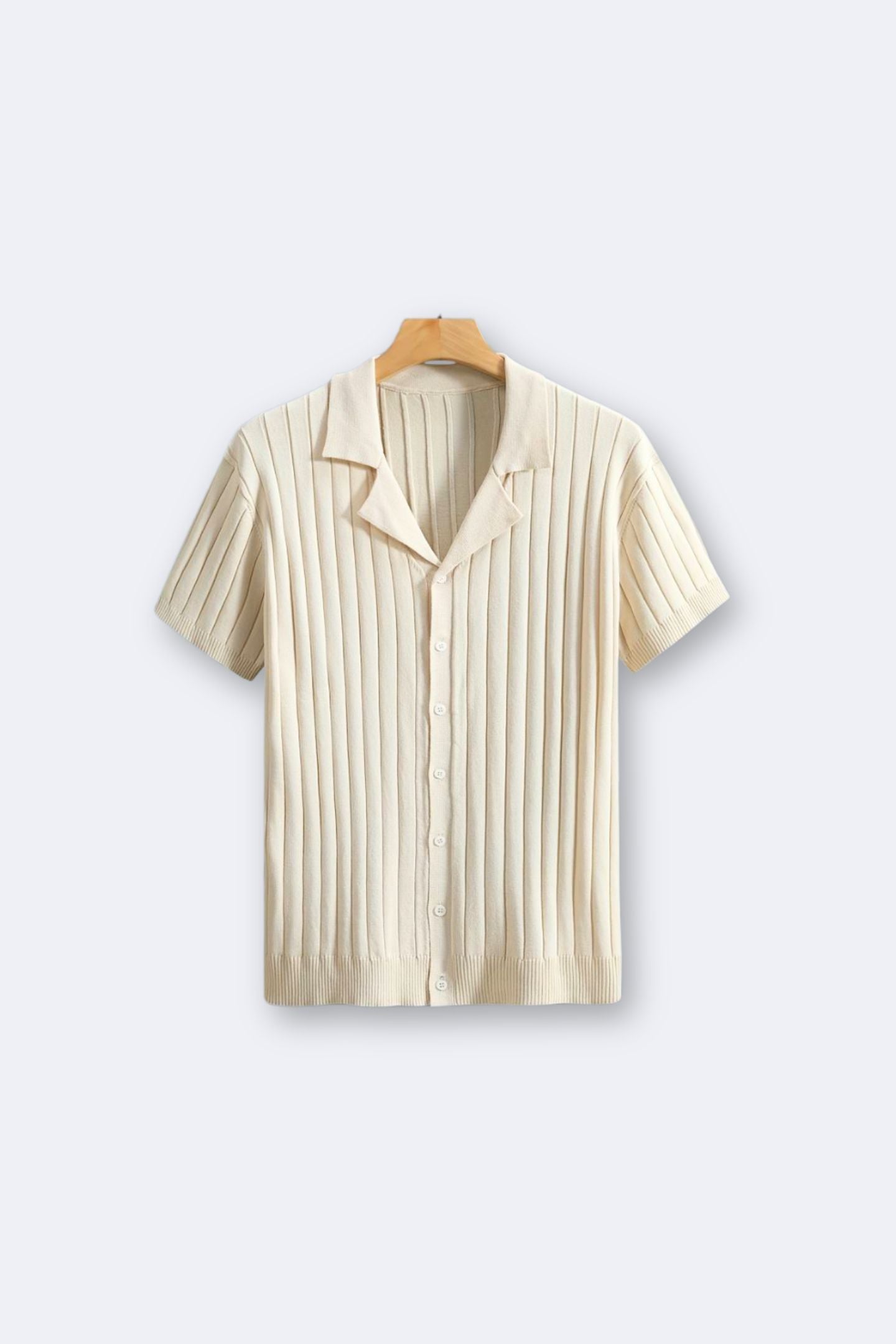 Camisa de punto elegante de manga corta