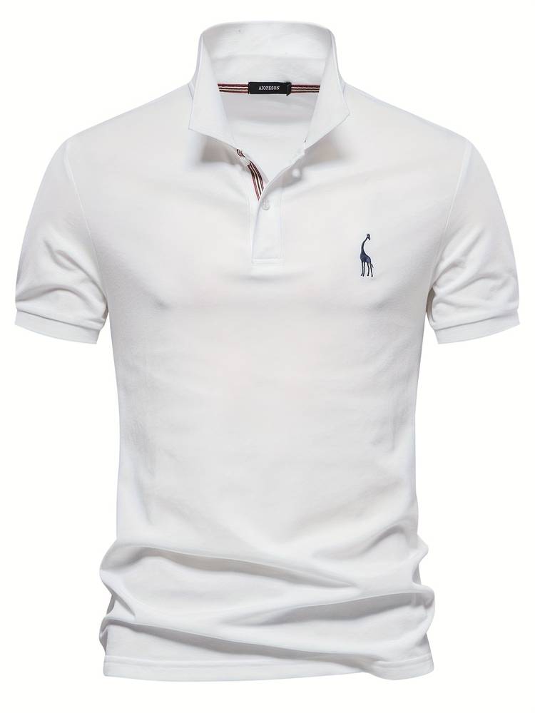 Noah | Camiseta Polo Clásica Slim Fit con detalle de cuello deportivo