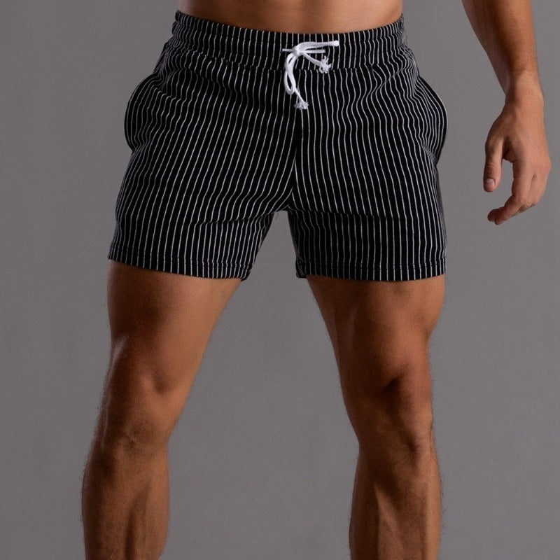 Pantalones cortos a rayas elegantes para hombres