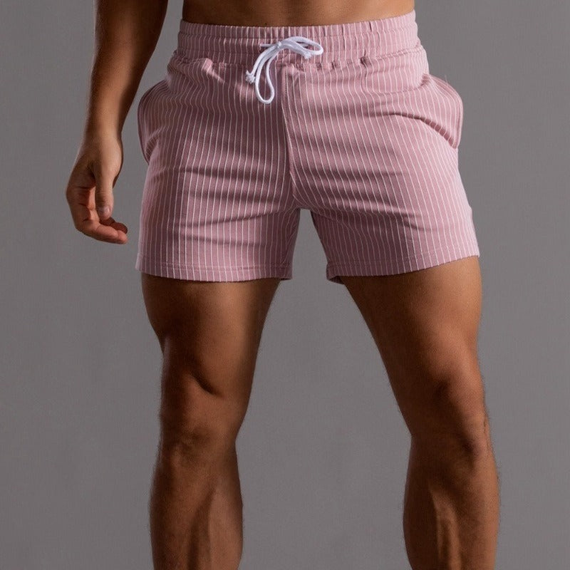Pantalones cortos a rayas elegantes para hombres