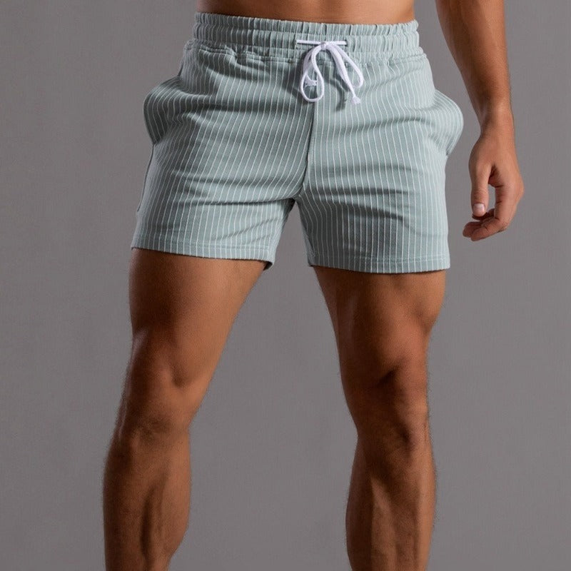 Pantalones cortos a rayas elegantes para hombres