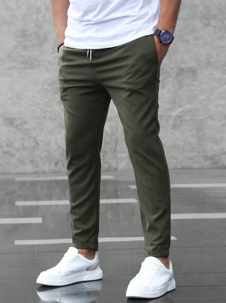 Atlden | Pantalones Jogger Slim Fit con Cuerda