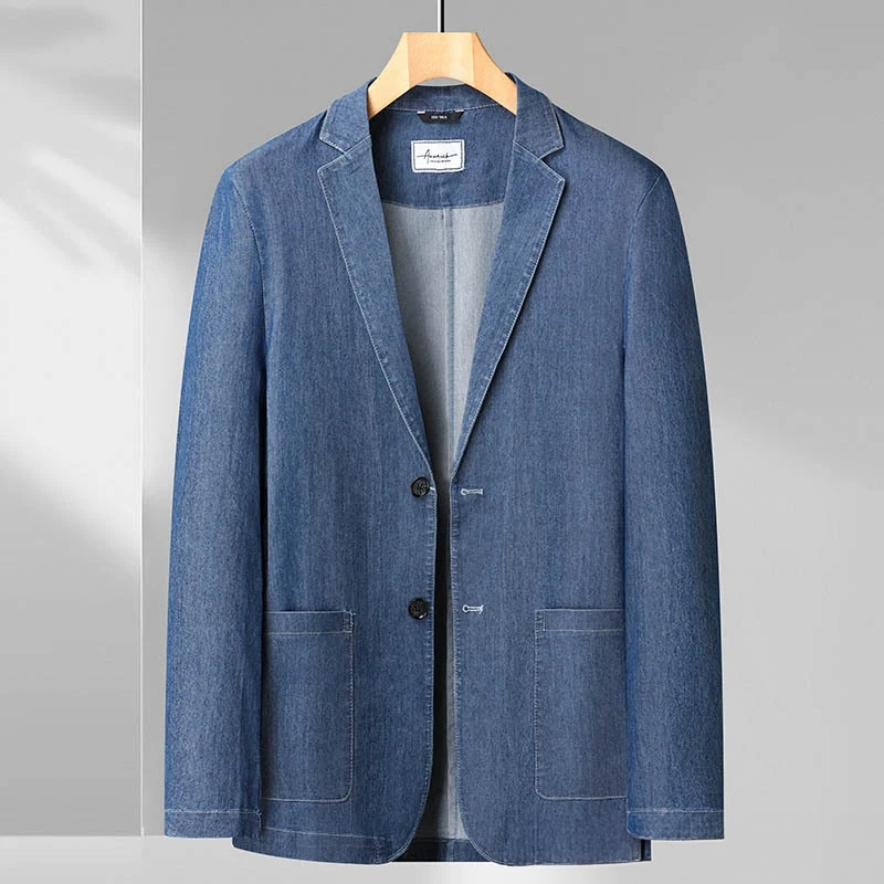 Francesco | Blazer de Denim Moderno para Hombres