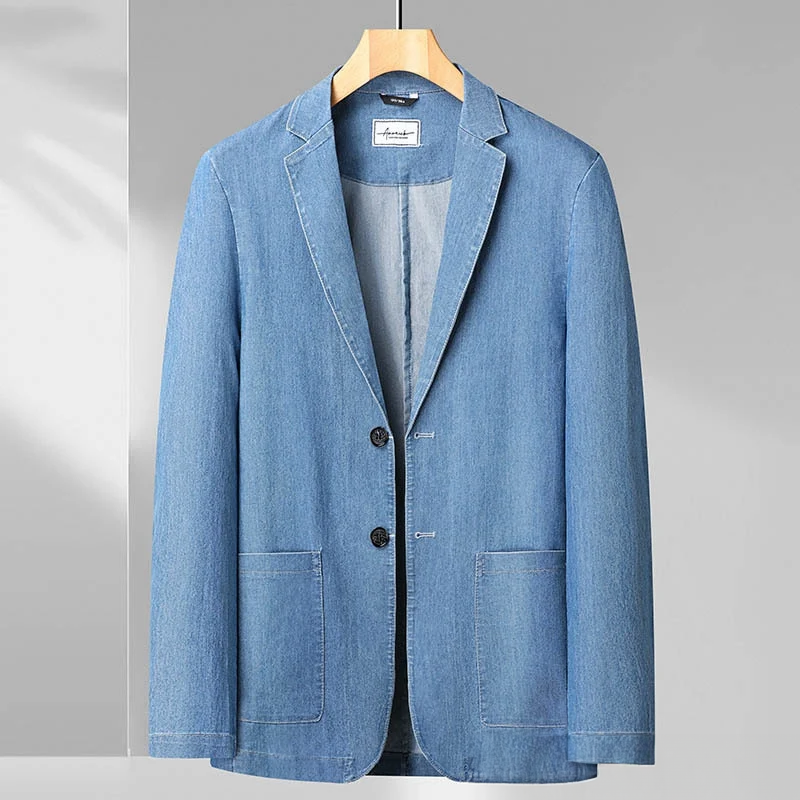 Francesco | Blazer de Denim Moderno para Hombres