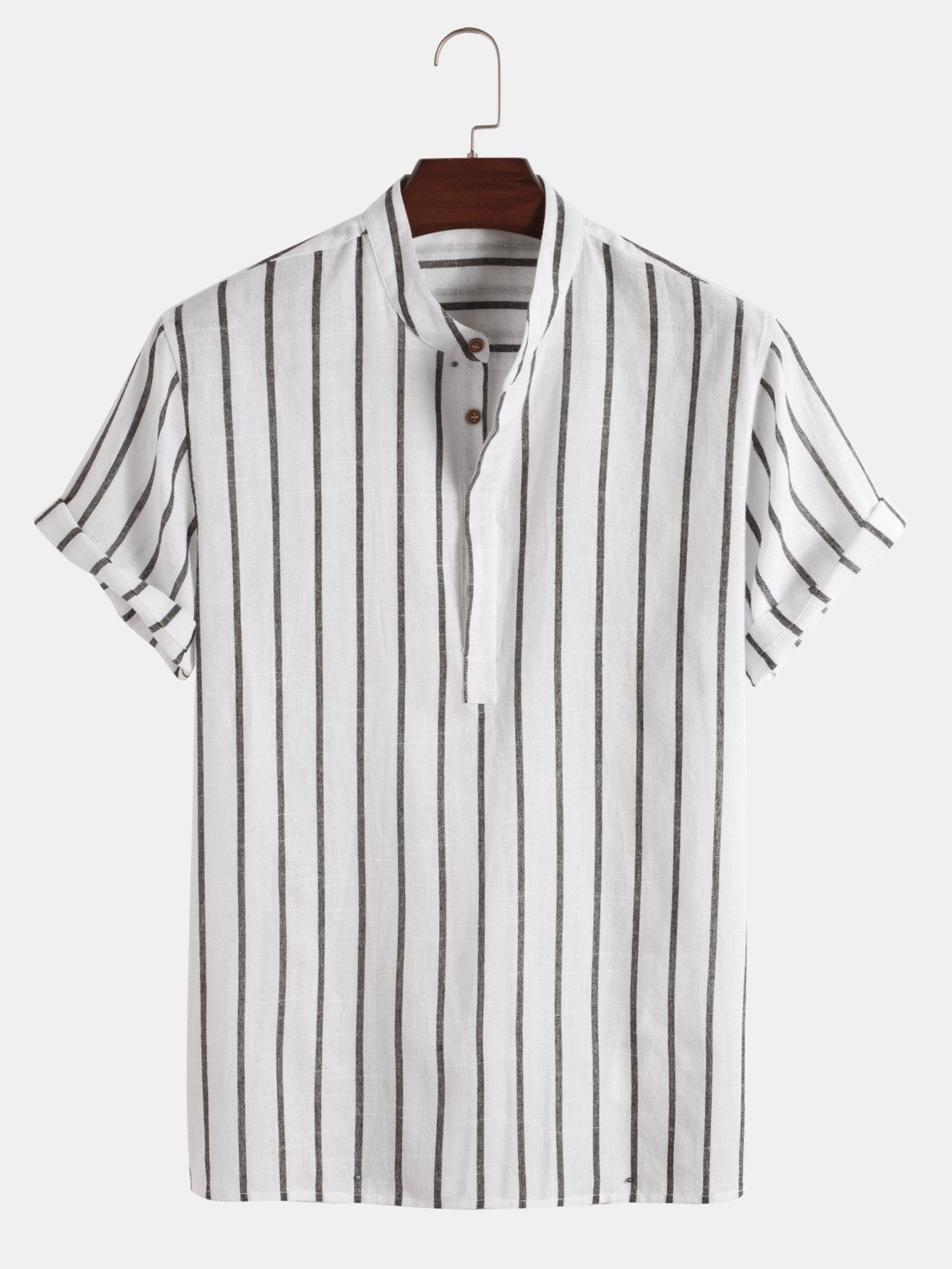 Samuel | Camisa de verano de manga corta con patrón de rayas