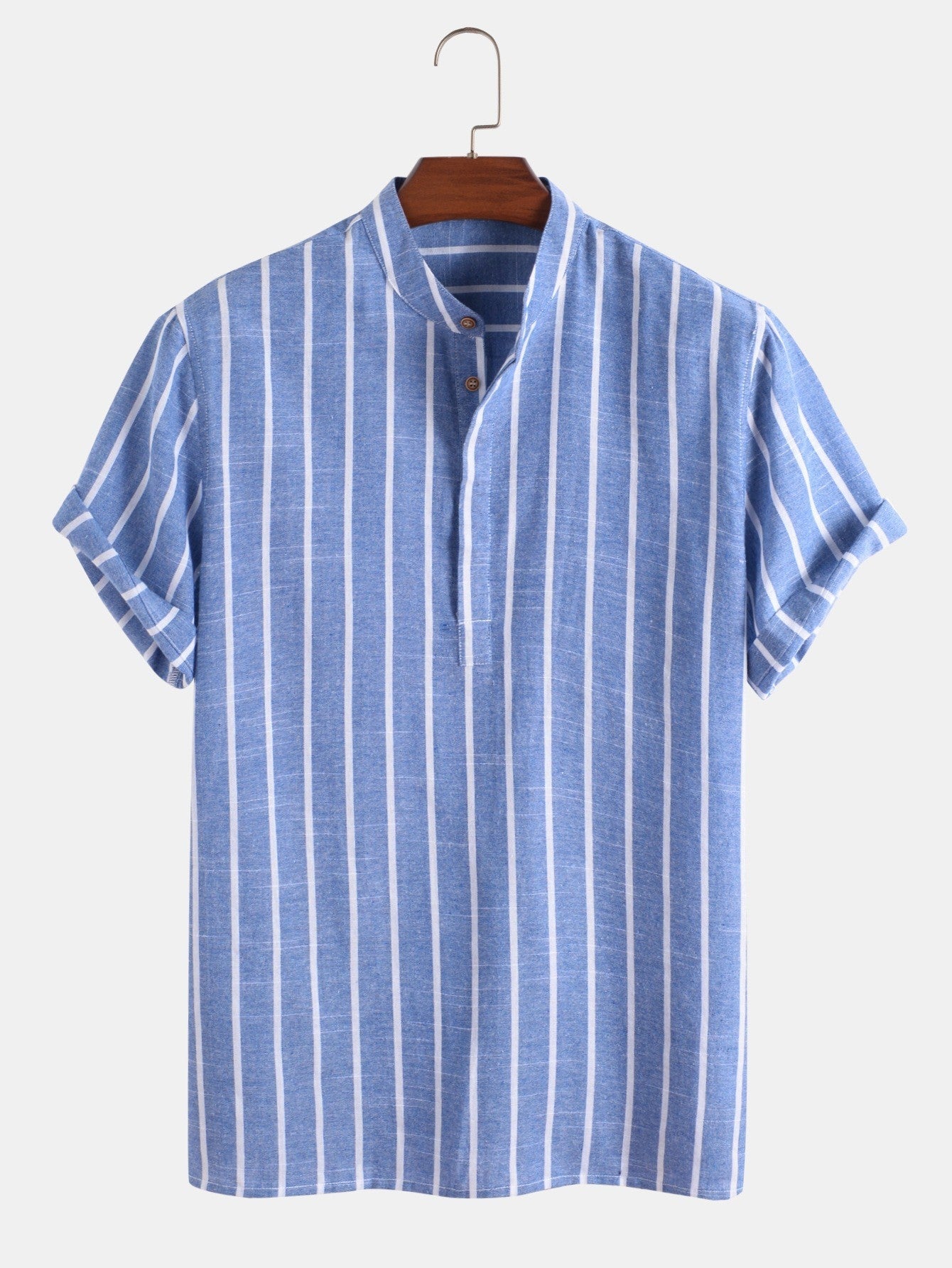 Samuel | Camisa de verano de manga corta con patrón de rayas