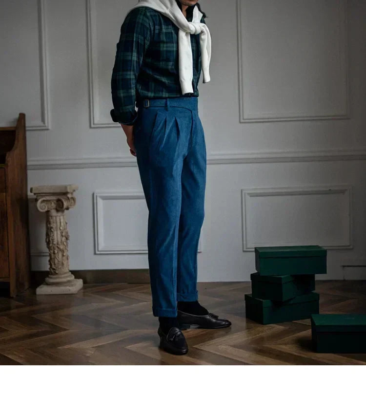 Frank | Pantalones de hombre de pana, estilo cómodo y ajuste perfecto