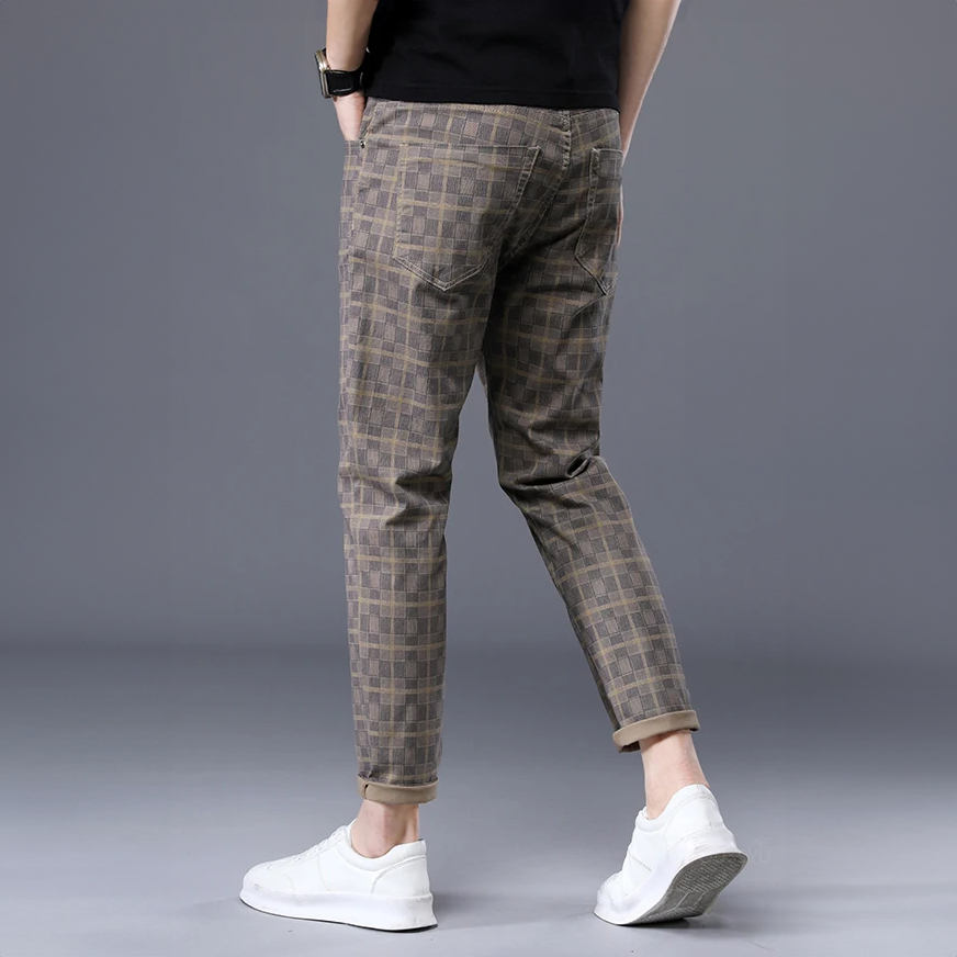Patrick | Pantalones Slim Fit a Cuadros para Hombre Casual y Estiloso