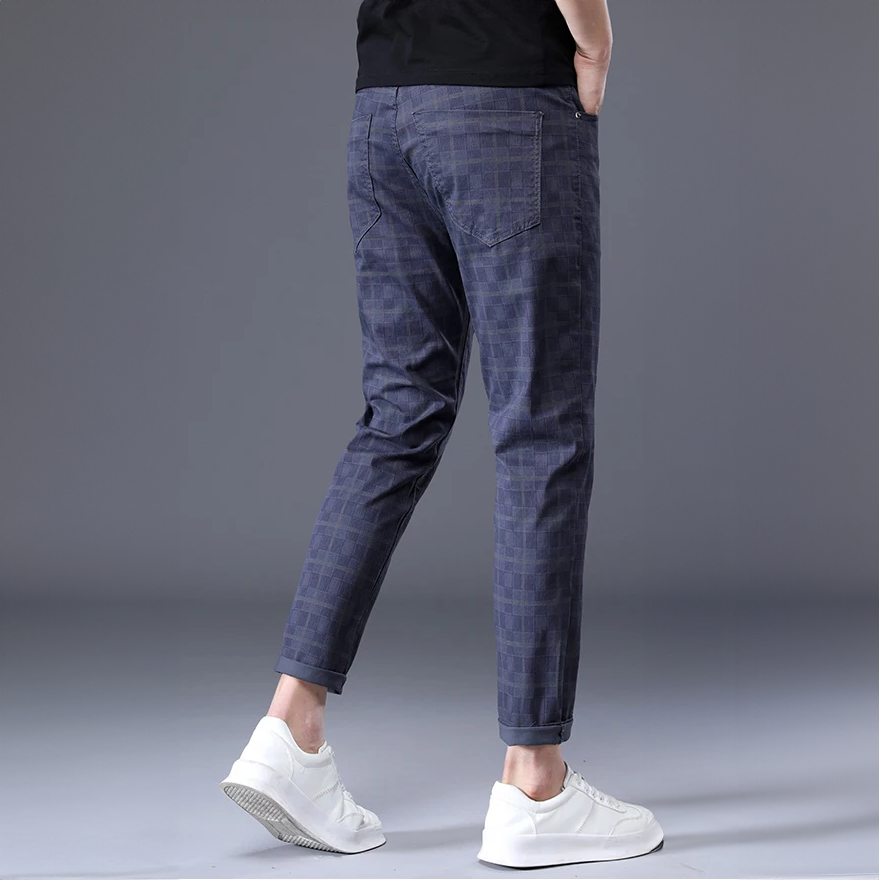 Patrick | Pantalones Slim Fit a Cuadros para Hombre Casual y Estiloso
