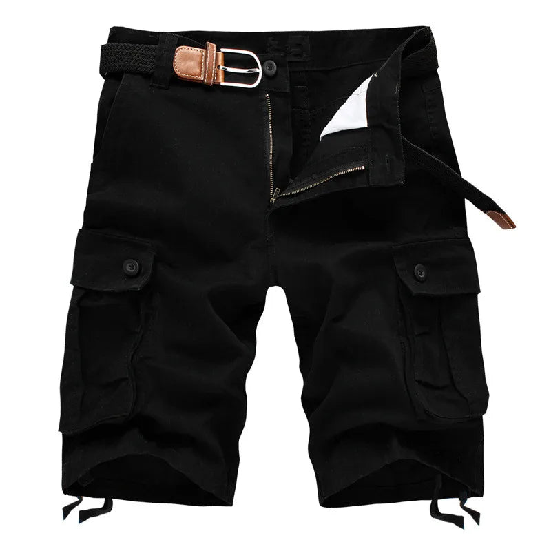 Pantalones Cortos Cargo para Hombre de Algodón