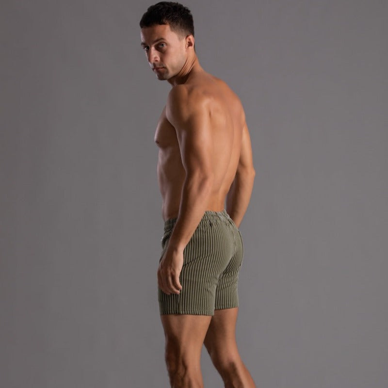 Pantalones cortos a rayas elegantes para hombres