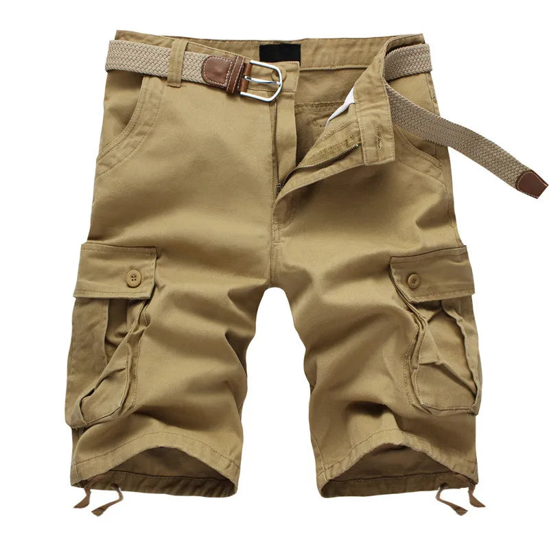 Pantalones Cortos Cargo para Hombre de Algodón