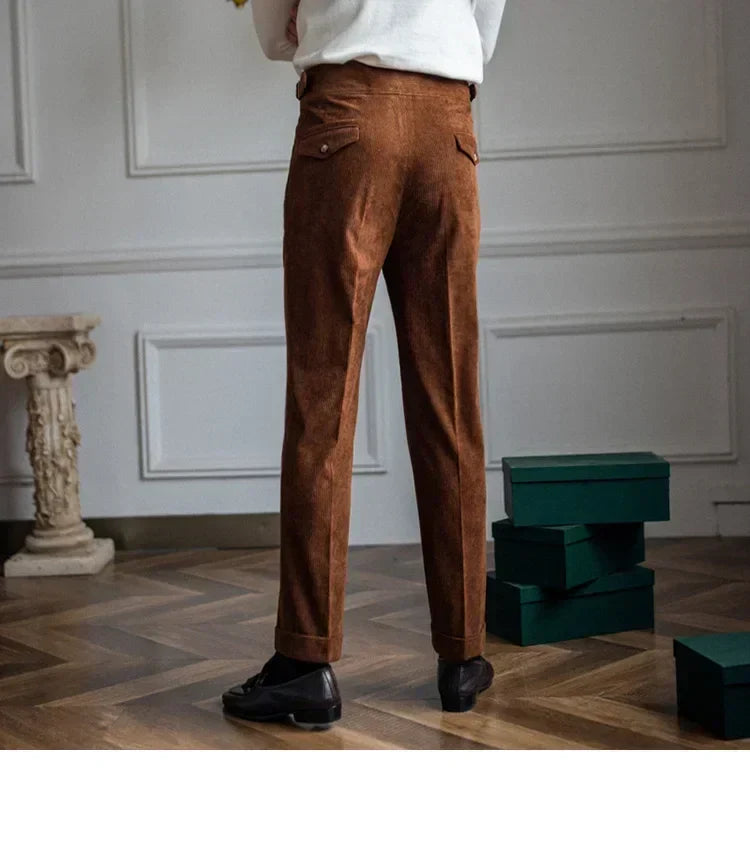 Frank | Pantalones de hombre de pana, estilo cómodo y ajuste perfecto
