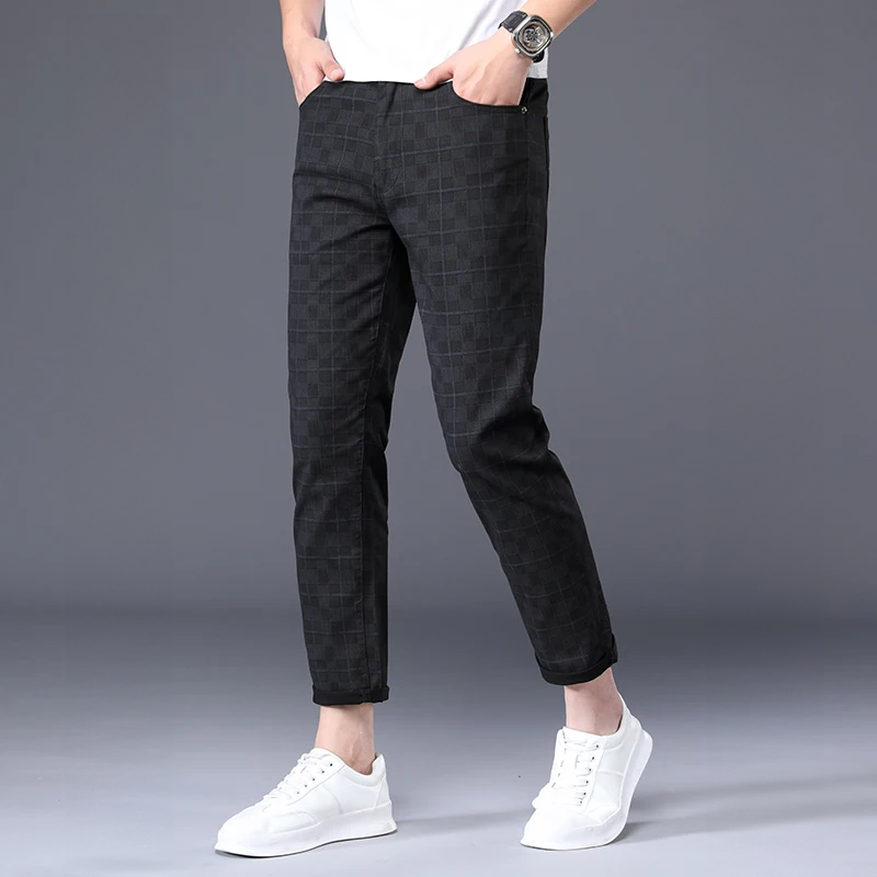 Patrick | Pantalones Slim Fit a Cuadros para Hombre Casual y Estiloso