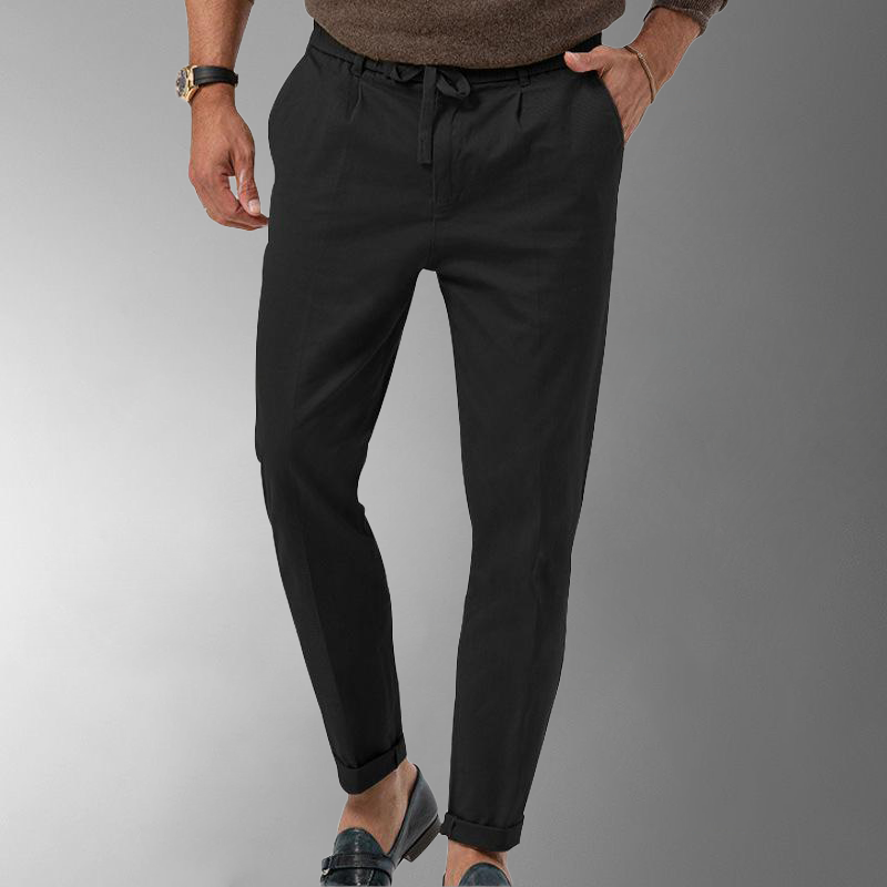 Vincent | Pantalones de pana elegantes con cordón