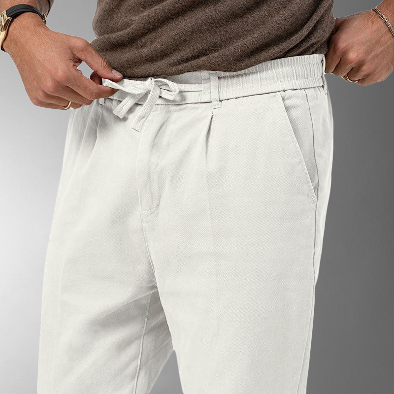 Vincent | Pantalones de pana elegantes con cordón