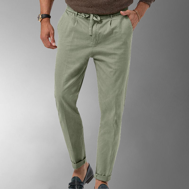 Vincent | Pantalones de pana elegantes con cordón