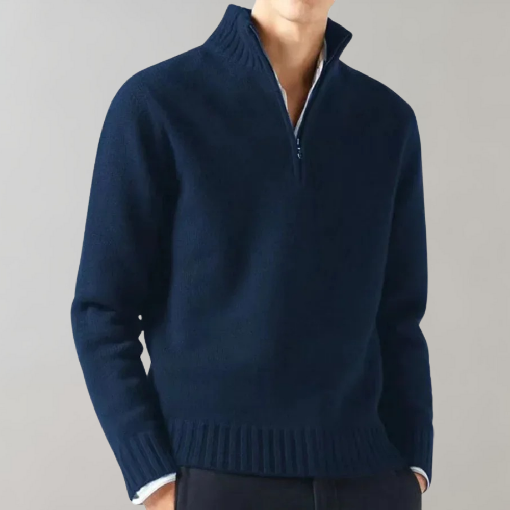 Adam | Suéter elegante con media cremallera