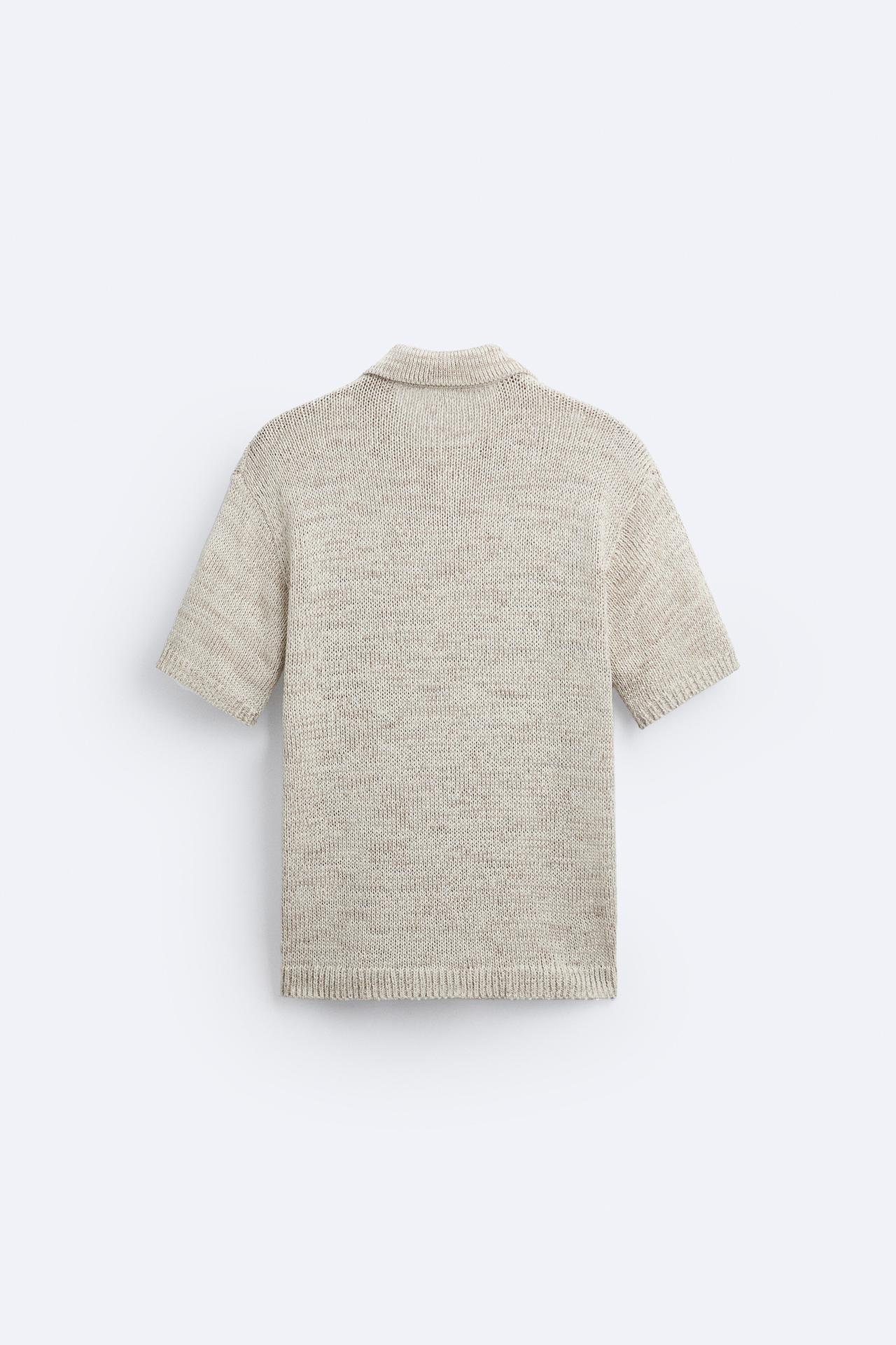 Pólo de punto casual con estilo vintage