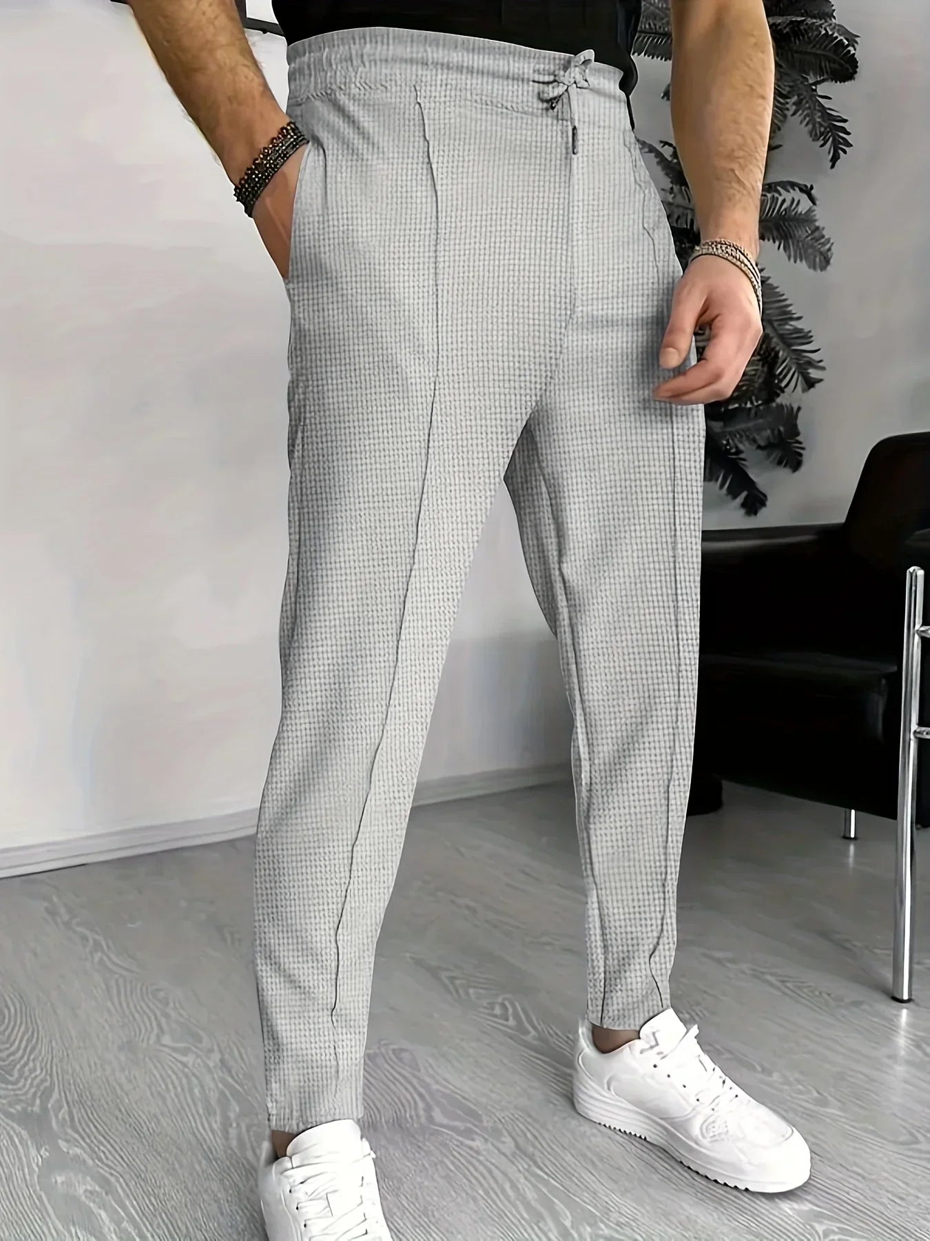Christoph | Pantalones Slim-Fit a cuadros elegantes