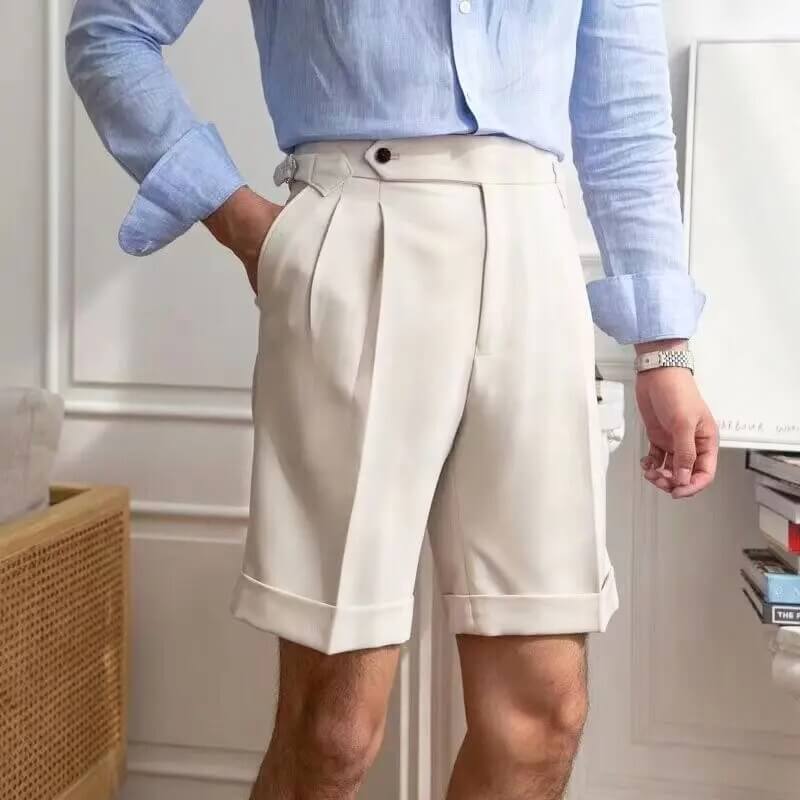 Pantalones cortos modernos y casuales para hombres hasta la rodilla