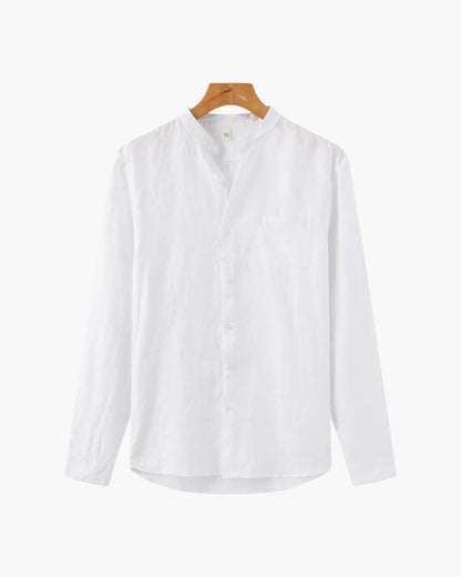 Kai | Camisa de lino de manga larga ligera para hombres en verano