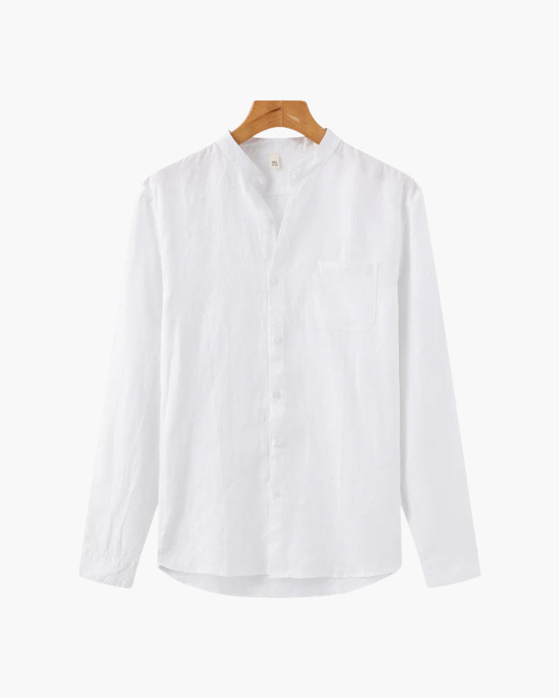 Austin | Conjunto de verano con camisa de lino, pantalones cortos y gafas de sol