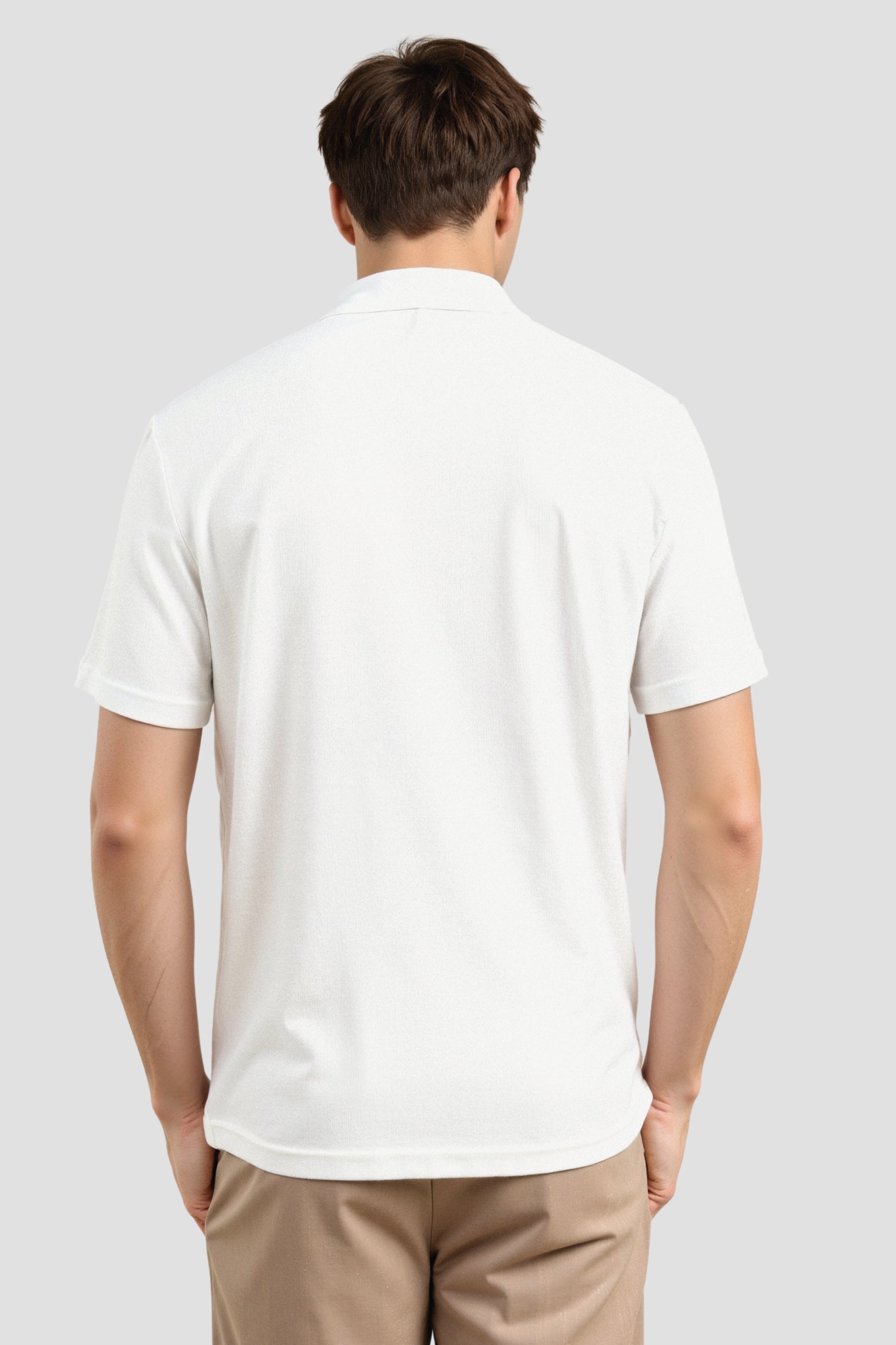 Camisa de lino clásica de manga corta