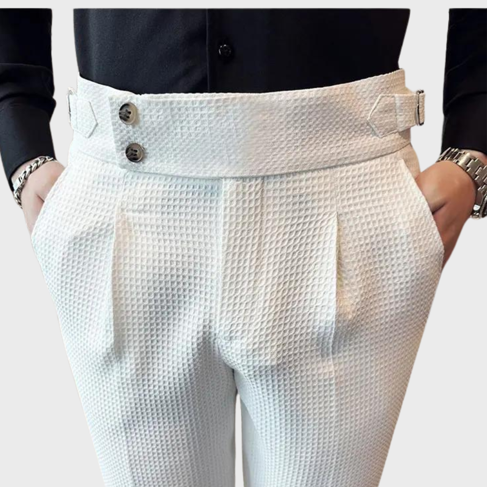 Noah | Pantalón de cuadros para hombre de tiro alto