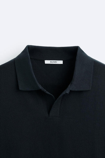 Suéter beige con cuello de polo – Estilo casual con elegancia