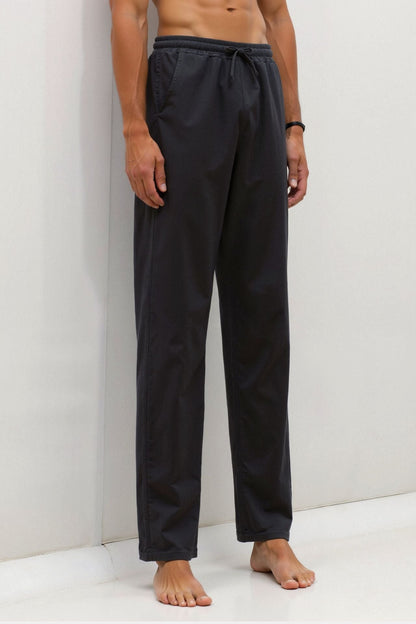 Luca | Pantalones de chándal blancos para hombre con cordón