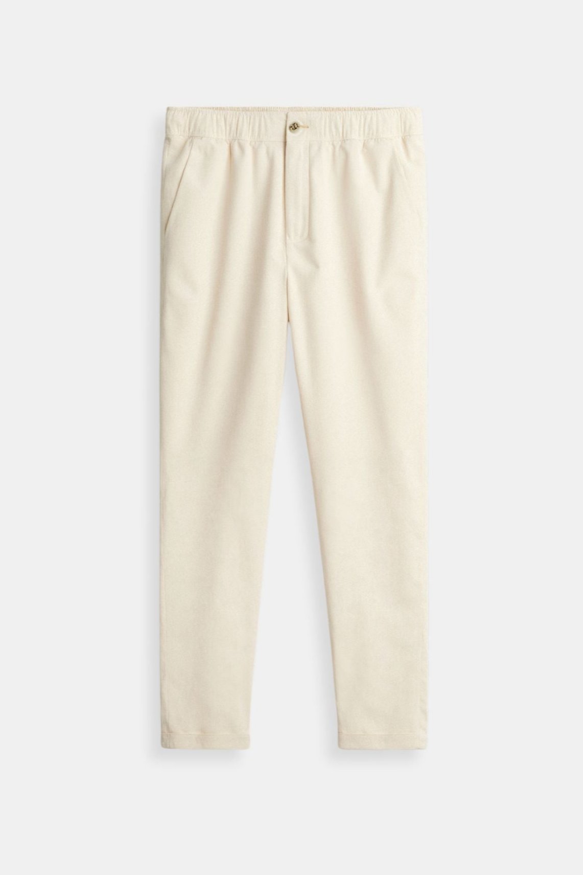 Killian | Pantalón Beige para Hombre con Cintura Elástica y Cierre de Botón
