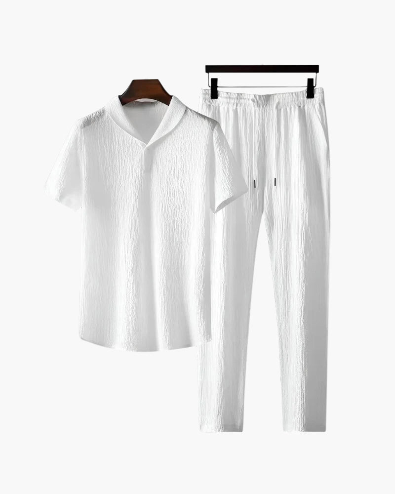 Nolan | Conjunto de dos piezas para hombre, camiseta de manga corta y pantalón, conjunto de verano