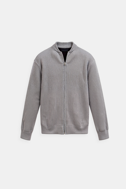 Elegante Chaqueta de Punto Minimalista con Cremallera | Estilo y Comodidad Unificados