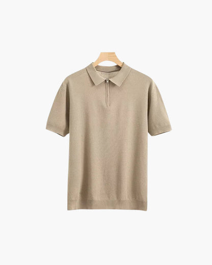 Brooks | camiseta de polo de manga corta para hombres con media cremallera