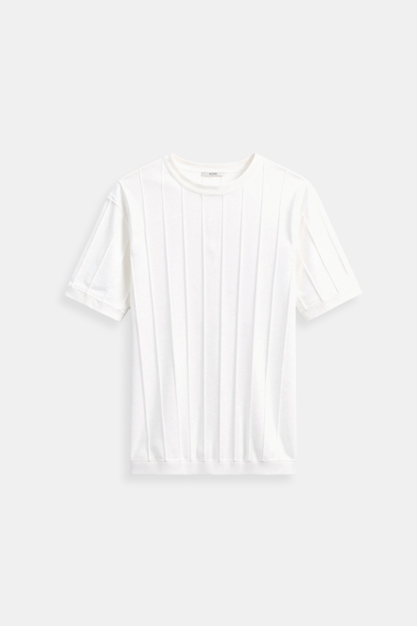 Camiseta de Rayas Clásica Pesada O-Cuello Old Money